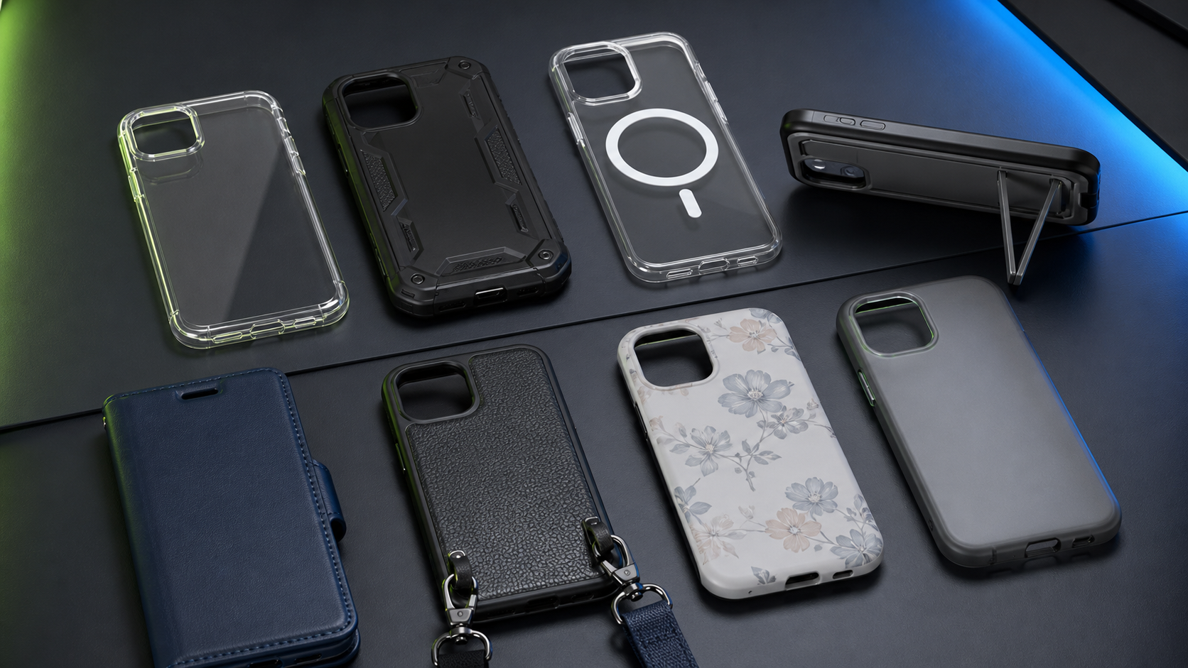 Google Pixel 11向けスマホケースのおすすめタイプを並べた図